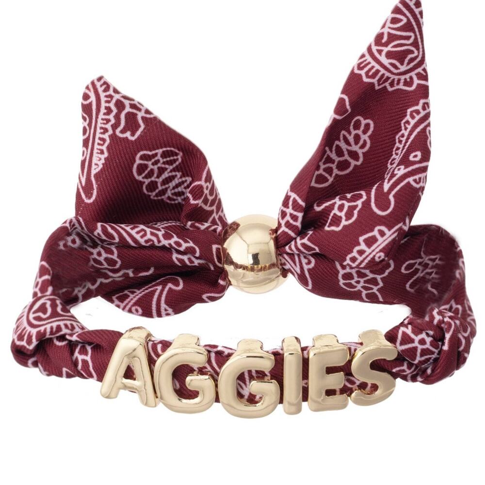 Texas A&M Aggies Bandana Slider Bracelet